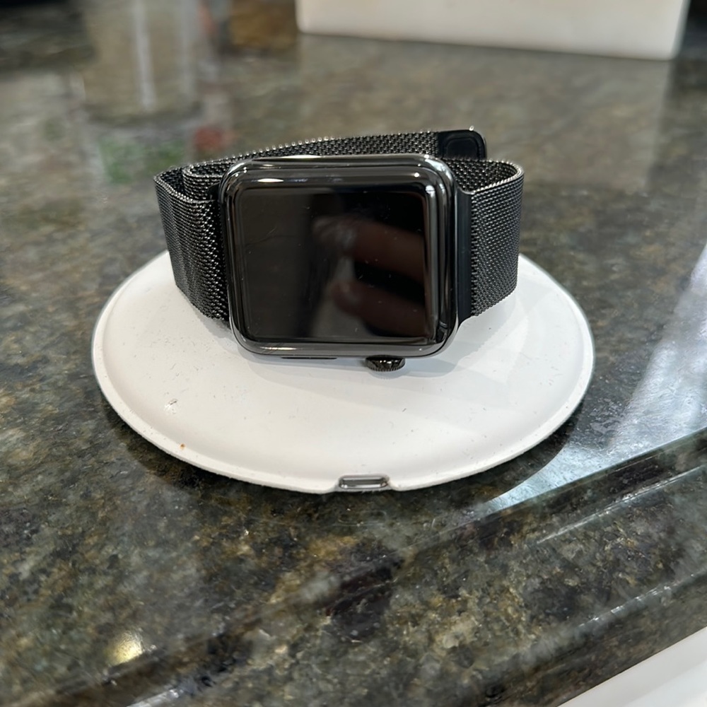 Apple Watch 42 MM case space black stainless steel